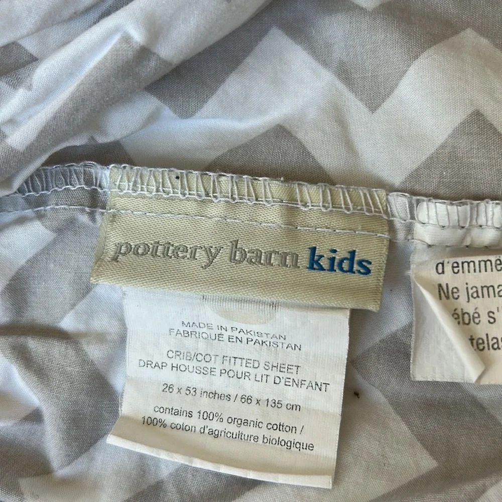 Pottery Barn Kids Organic Cotton Crib Fitted Sheet